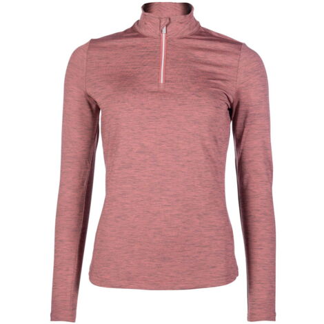 XL, Grigio 9500: Maglietta da donna per equitazione modello Rosewood Melange a maniche lunghe