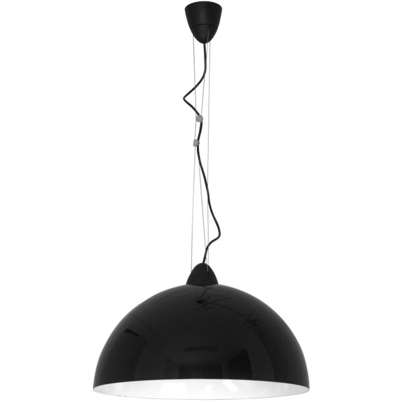 XL Hängelampe in schwarz-weiß - Schwarz, Weiß