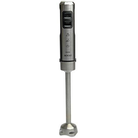 XL Handmixer mit Glas - Edelstahl - Zahnrad -Metall -1500W