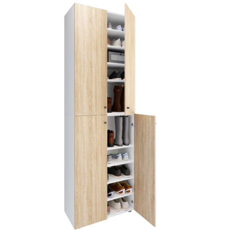 XL Holz Großer Schuhschrank Lona 10