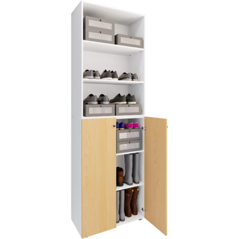XL Holz Großer Schuhschrank Lona 6