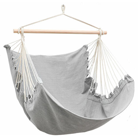 XL Outdoor Hammock Chair 155x125cm - Garden Hanging Chair - Hammock Swing Chair
