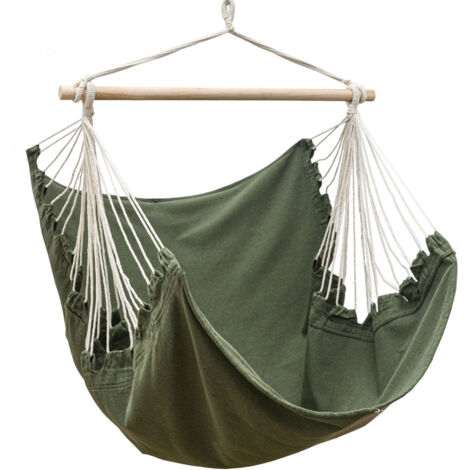 XL Outdoor Hammock Chair 155x125cm - Garden Hanging Chair - Hammock Swing Chair
