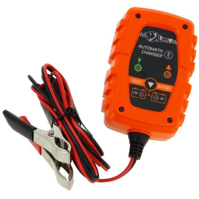 Chargeur Batterie Automatique - Taille s - 6V 12V - 1A - Xl Perform Tools