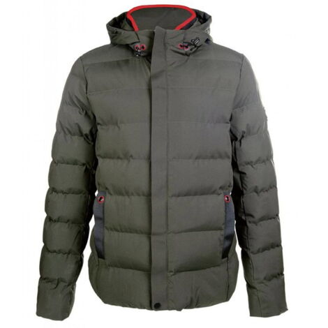 XL, Vert olive: Veste d'équitation à capuche pour homme Hamburg