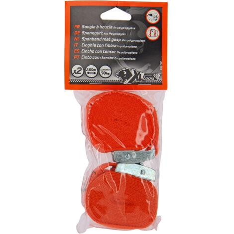 XLPT 2 sangles 25mm boucle autobloquant 2.50m -2 s