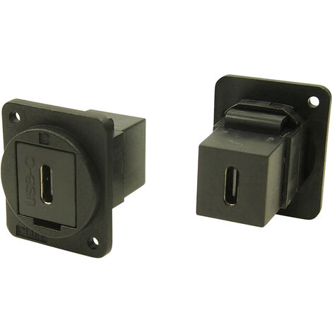 Cliff XLR Adapter USB-C™ Buchse auf USB-C™ Stecker Adapter, Einbau  CP30212MB Inhalt: 1St.