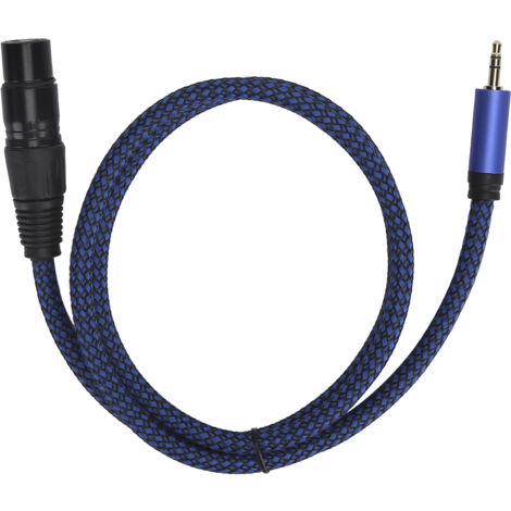 XLR-Buchse auf 3,5-mm-Klinke, symmetrisches Mikrofonkabel – JD6033-1m Verbindungskabel für Audiosignale