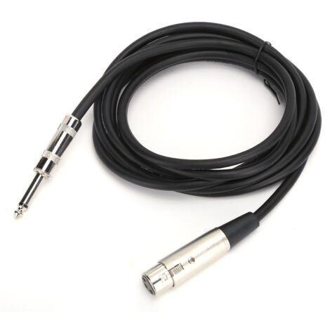 XLR-Buchse auf 6,35-mm-TRS-Klinkenstecker-Mikrofonkabel für symmetrisches Signal