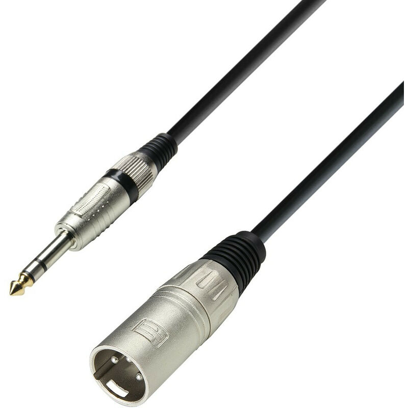 Adam Hall - Xlr Cable Macho To Jack 6,3 Stereo 10m K3bmv1000