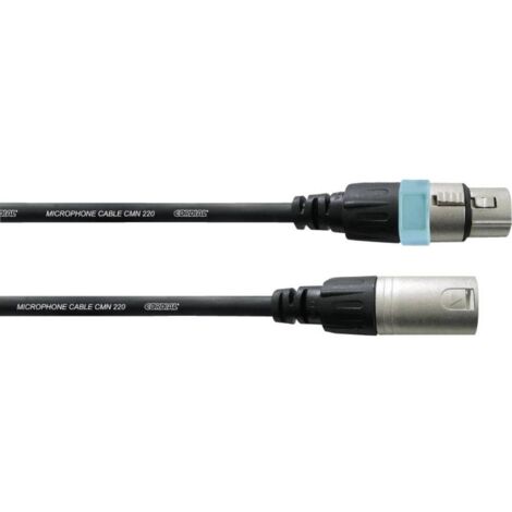 XLR Cavo di collegamento Cordial CCM20FM [1x Presa XLR - 1x Spina XLR] 20.00 m Nero