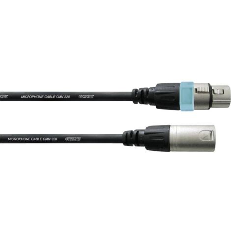 XLR Cavo di collegamento Cordial CCM5FM [1x Presa XLR - 1x Spina XLR] 5.00 m Nero