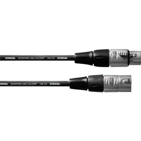 XLR Cavo di collegamento Cordial CFM 5 FM [1x Presa XLR - 1x Spina XLR] 5.00 m Nero