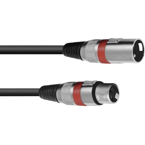 XLR Cavo di collegamento Omnitronic 3022045R [1x Spina XLR 3 poli - 1x Presa XLR 3 poli] 1.50 m Nero