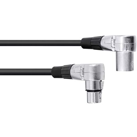XLR Cavo di collegamento Omnitronic 30220632 [1x Spina XLR 3 poli - 1x Presa XLR 3 poli] 3.00 m Nero