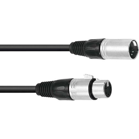XLR Cavo di collegamento Omnitronic 30220765 [1x Spina XLR 5 poli - 1x Presa XLR 5 poli] 1.50 m Nero