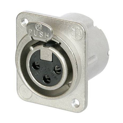 XLR EMBASE FEMELLE, CONTACTS DROITS NEUTRIK NC3FD-LX-M3 NOMBRE DE PÔLES: 3 ARGENT 1 PC(S)