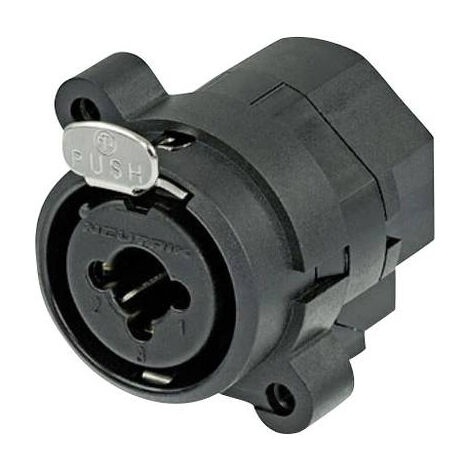 XLR EMBASE FEMELLE, CONTACTS DROITS NEUTRIK NCJ6FI-S NOMBRE DE PÔLES: 3 NOIR 1 PC(S)