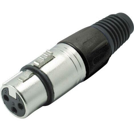 XLR femelle, droit Kash 55022-S Nombre de pôles: 3 noir 1 pc(s) S182471