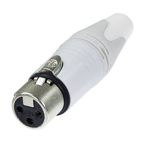 XLR FEMELLE, DROIT NEUTRIK NC3FXX-WT NOMBRE DE PÔLES: 3 BLANC 1 PC(S)