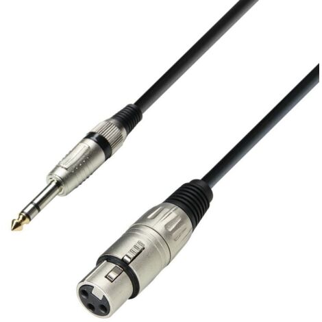 XLR femmina A JACK 6,3 maschio ST 1mts