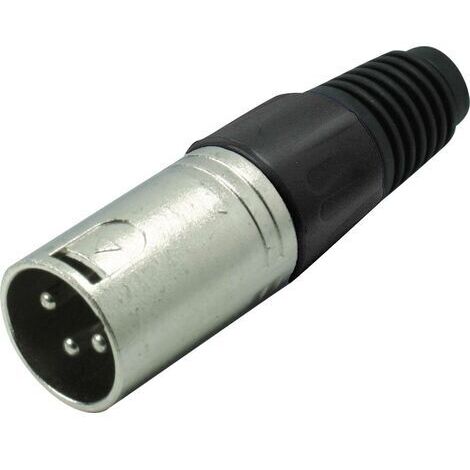 XLR mâle, droit Kash 55002-S Nombre de pôles: 3 noir 1 pc(s) S182811