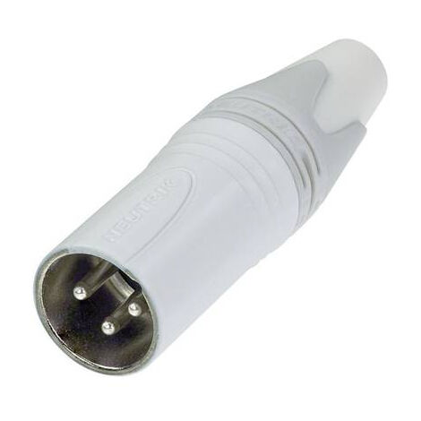 XLR MÂLE, DROIT NEUTRIK NC3MXX-WT NOMBRE DE PÔLES: 3 BLANC 1 PC(S)