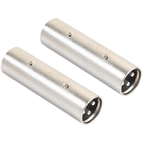 XLR Male to Male Adapter, Microphone Line Adapter -2 Pack--