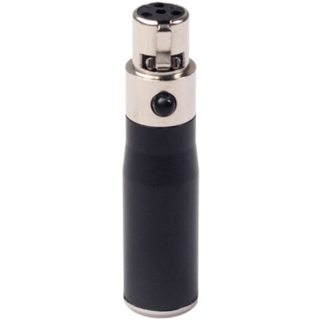 XLR Mini 3 Pin un 4 Pin Femmina Adattatore Audio Connettore Spina Adattatore Convertitore Segnale Hi-Fi per Altoparlante Microfono