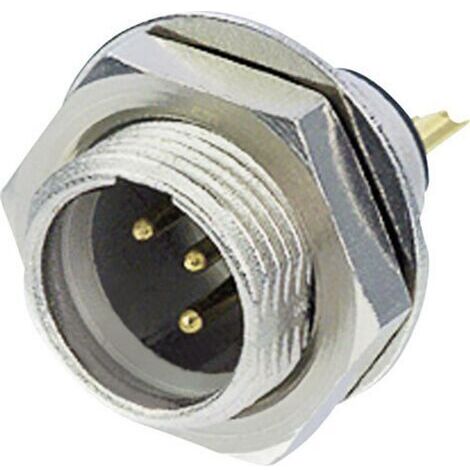XLR miniature embase mâle verticale Rean AV RT5MPR Nombre de pôles: 5 argent 1 pc(s) D93419