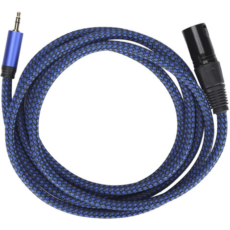 XLR-Stecker auf 3,5-mm-Klinke, symmetrisches Mikrofonkabel, 3,5-mm-Anschlusskabel für Audiosignale, JD6044-2M