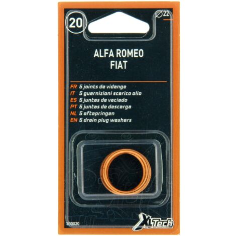 XLTECH 5 Joints CUFA D22 compatible avec Fiat