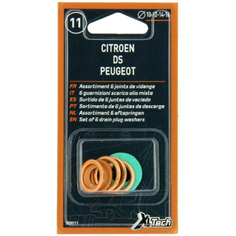 XLTECH 6 Joints compatible avec Peugeot. Citr.