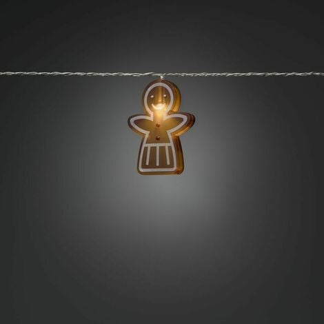 Xmas Decoration Indoor 8 LEDs Novelty Gingerbread Girl Style string Lights