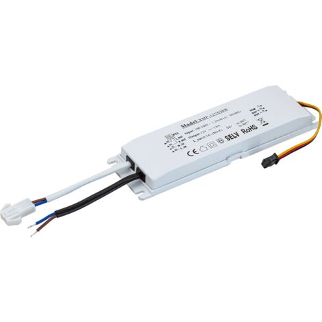 XMP-12V036W : Alimentation LED 12 V CC/3 A + relais intégré