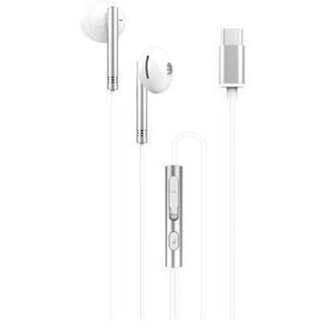 XO EP29 Auriculares Tipo C - Fuertes Graves - Cable 1.2m - Color Blanco XOEP29TCWH