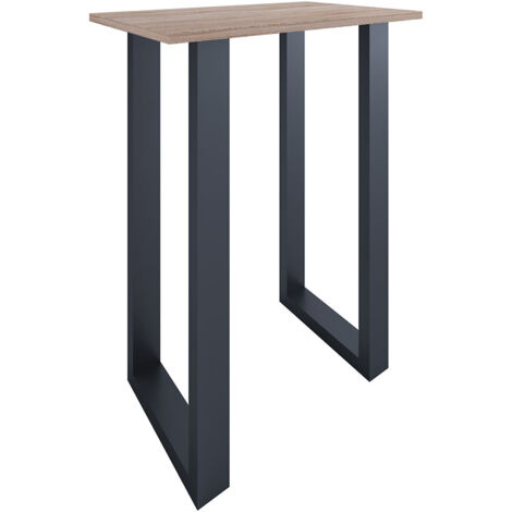 Xona Bartisch 80x50 Eiche dekor, schwarz.