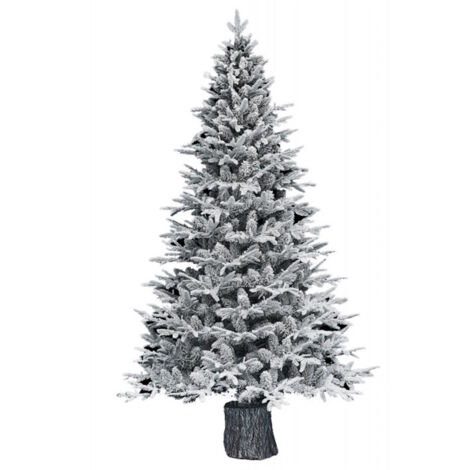 XONE Albero di Natale innevato con tronco Kentucky apertura ad ombrello 240 cm - 2437 rami