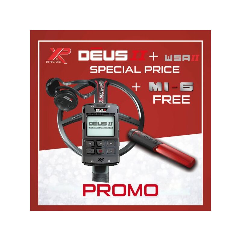 Image of BPT - xp Xplorer Metal detector Deus ii rc + MI-6 + wsa ii Piastra da 28 cm