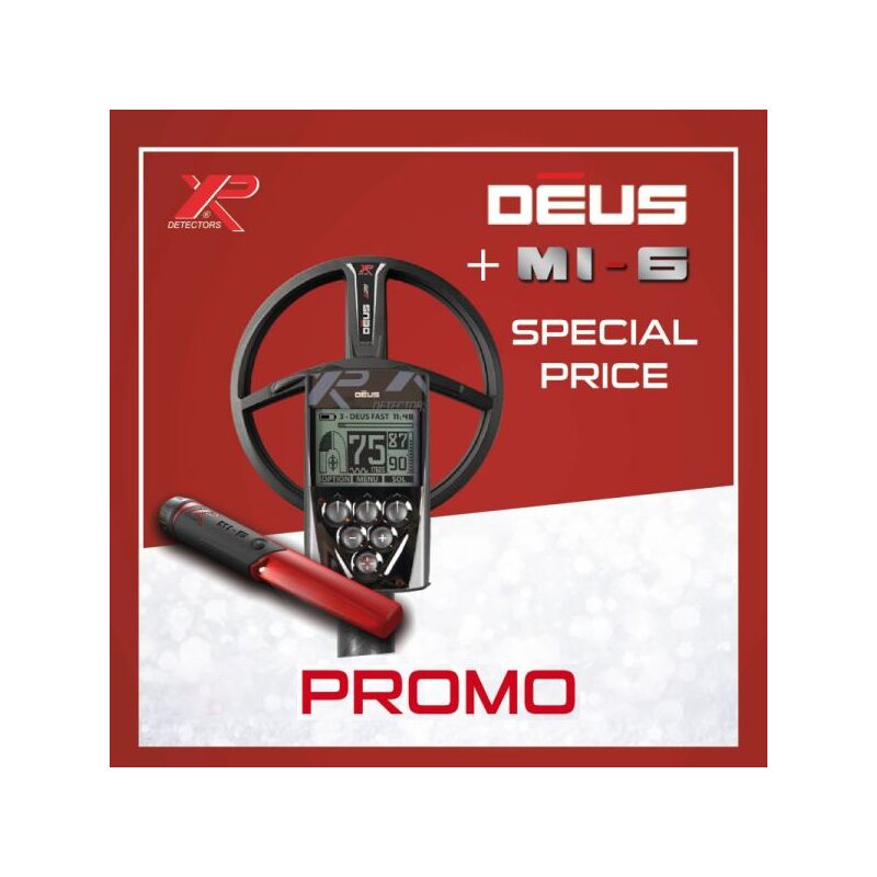 Image of BPT - xp Xplorer Metal detector deus rc + Pointer MI-6 Piastra da 22 cm