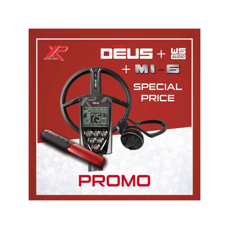 Image of Xp Xplorer Metal detector deus rc + wsa + Pointer MI-6 Piastra da 22 cm