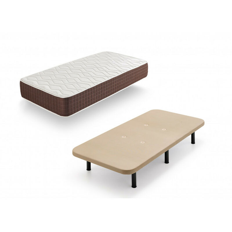 

Xp25 - Colchon Viscoelastico + Base Tapizada Con Patas, Medida 80x180 Cm, Maxima Calidad En Descanso, Confort Y Firmeza Alta, Grosor 30 Cm.