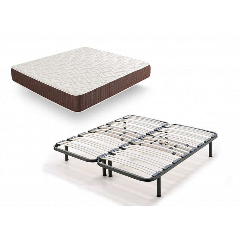 

Xp25 - Colchon Viscoelastico + Somier Multilaminas Con Patas, Medida 180x190 Cm, Maxima Calidad En Descanso, Confort Y Firmeza Alta, Grosor 30 Cm.