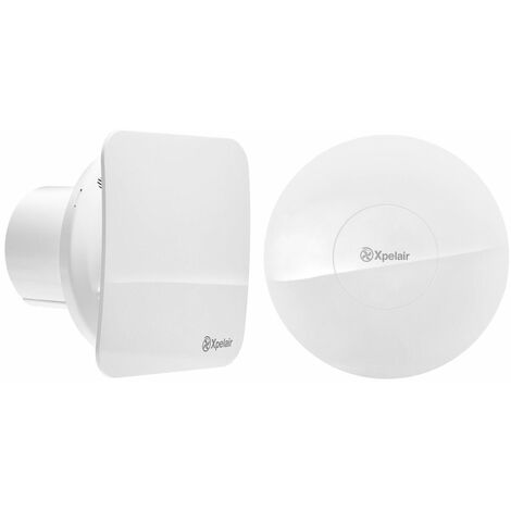 Xpelair Simply Silent Contour 4" Wall Kit White Wall Tube Timer Recessed C4TSR