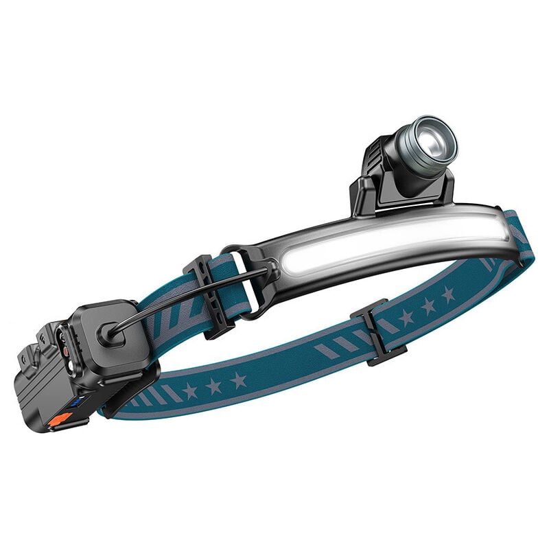 Fei Yu - xpg + cob capteur d'inondation éclairage phare type-c charge rapide zoom extérieur lampe de pêche de nuit lampe de camping