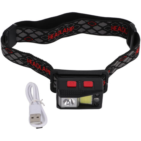 XPG+COB-Stirnlampe mit Bewegungssensor, USB-aufladbar, zum Laufen und Wandern