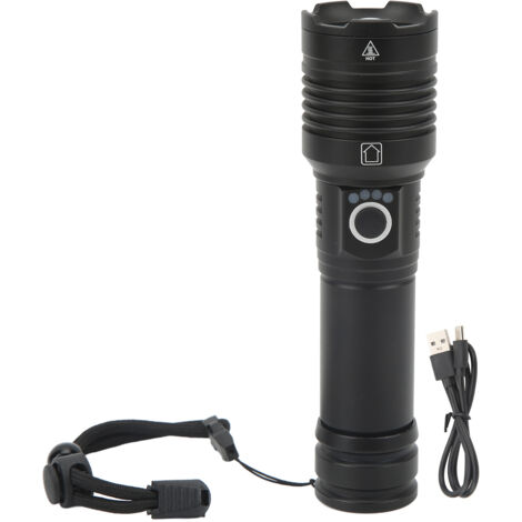 XPH160 Taschenlampe aus Aluminiumlegierung, 1800 lm, wasserdicht (IPX4), wiederaufladbar über Typ-C mit Speicherfunktion
