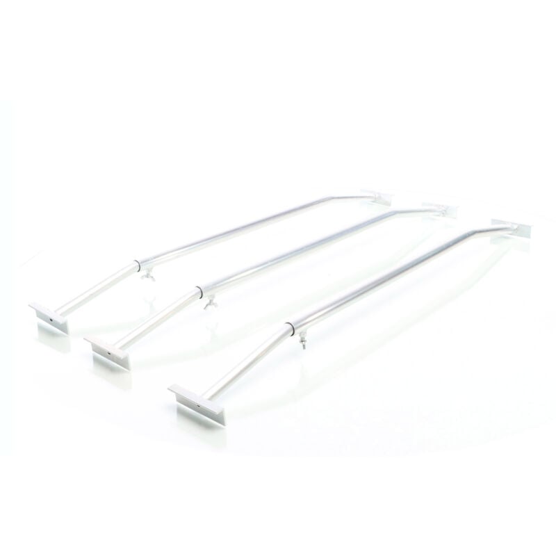 Wiltec Kit 3x Arceau réglable de 100 à 145 mm en Aluminium pour bâches de remorque support de housse Accessoire Sécurité Bâche Armature