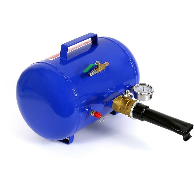 Wiltec Booster de pneus Canon à air 19l Gonfleur pneumatique de pneus Compresseur jante 10 bar max.