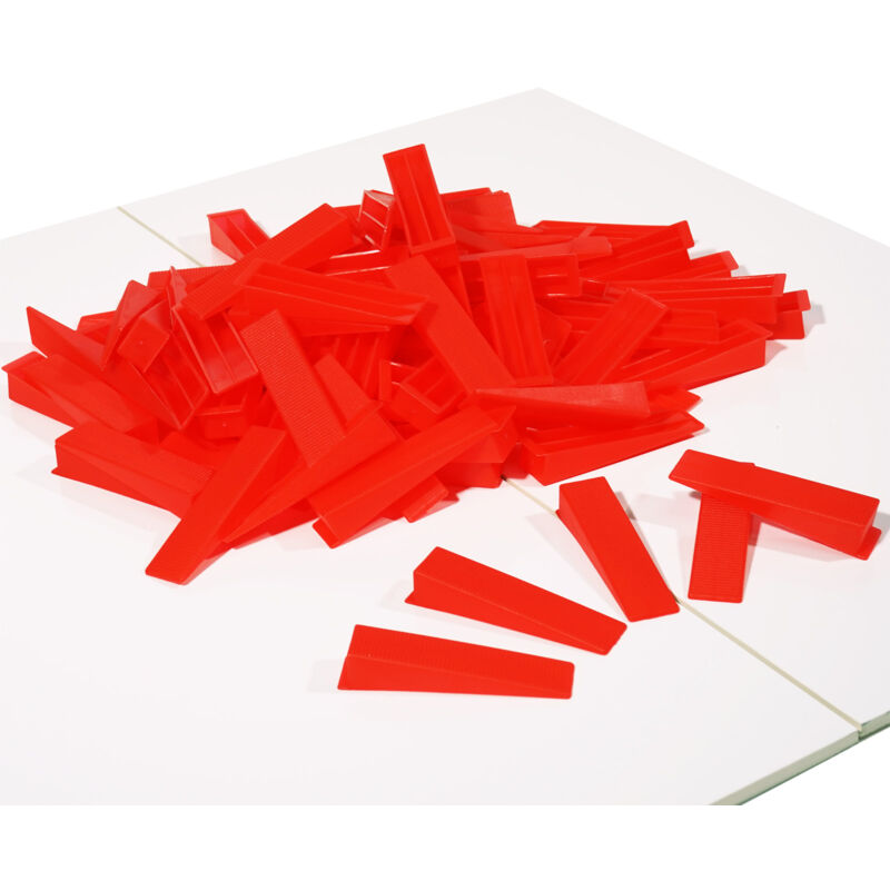 XPOtool Cale carrelage Autonivelante Lot 300 pcs. Pose Carreau Mur Sol Chantier Outil Nivellement